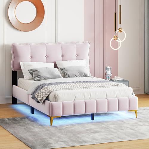 Cama de Dormitorio con Luces Marca Lexiou