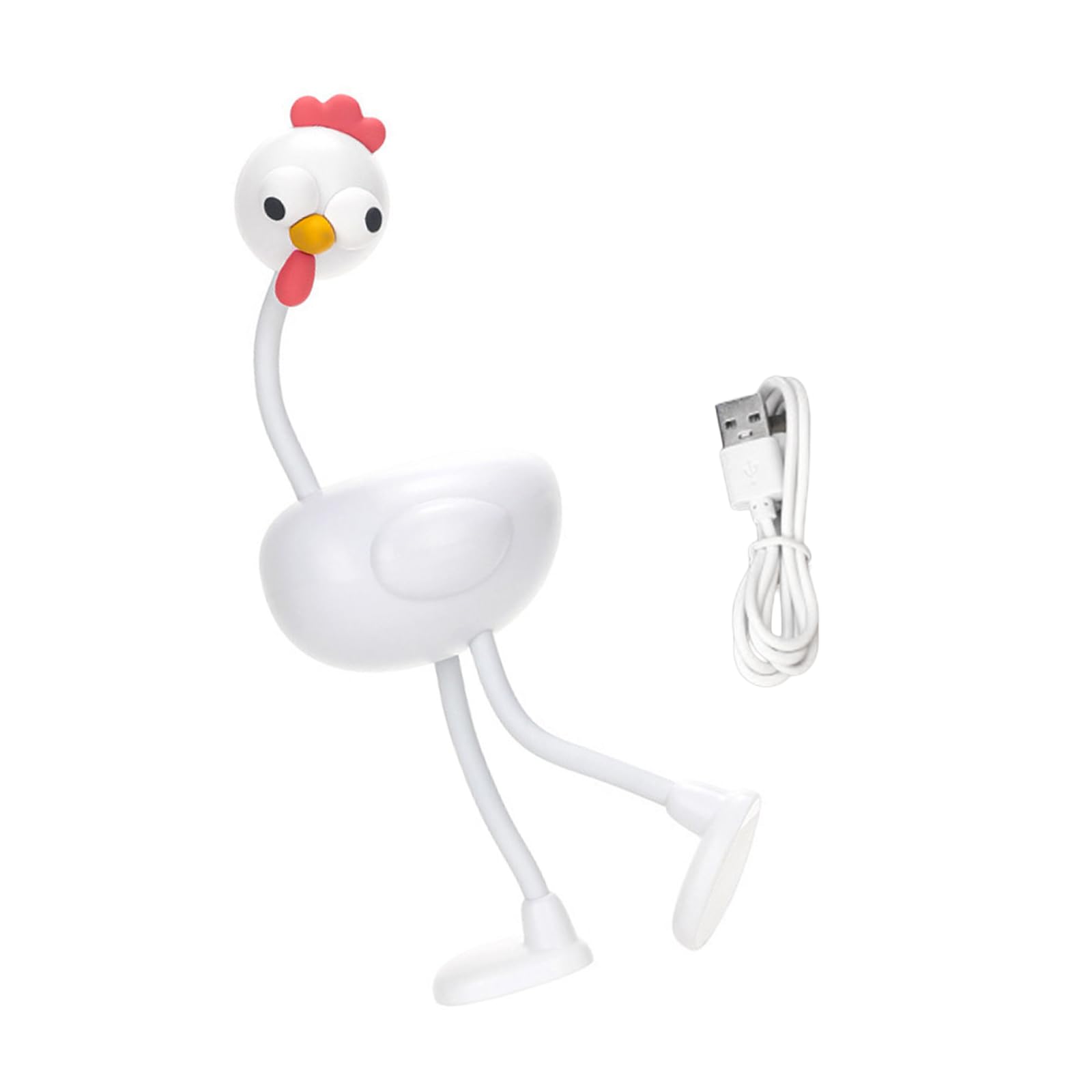 Hsioluted LED Lamp Touch Activated Brightness Nursery Light Texture Suitable for Baby Girls Boys Cartoon Chicken Shape Lights Childrens Bedside Lamp