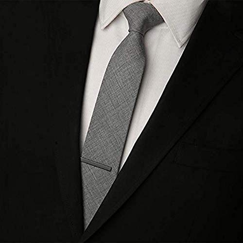 Qimoshi 5 Pcs Tie Clips For Men Tie Bar Clip Set For Regular Ties Necktie Wedding Business Tie Pin Clips #TOP6