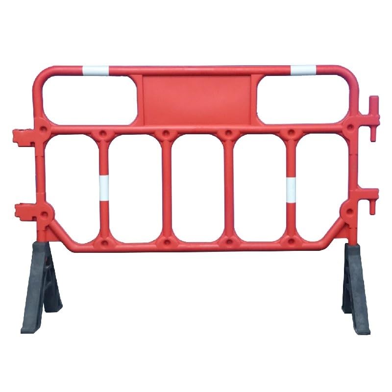 YJEUZCD Plastic Crowd Control Barricades, Expandable Traffic Barricade? Folding Industrial Driveway Fence, Garage Construction Temporary Fence(5pcs-55x37.4 in)