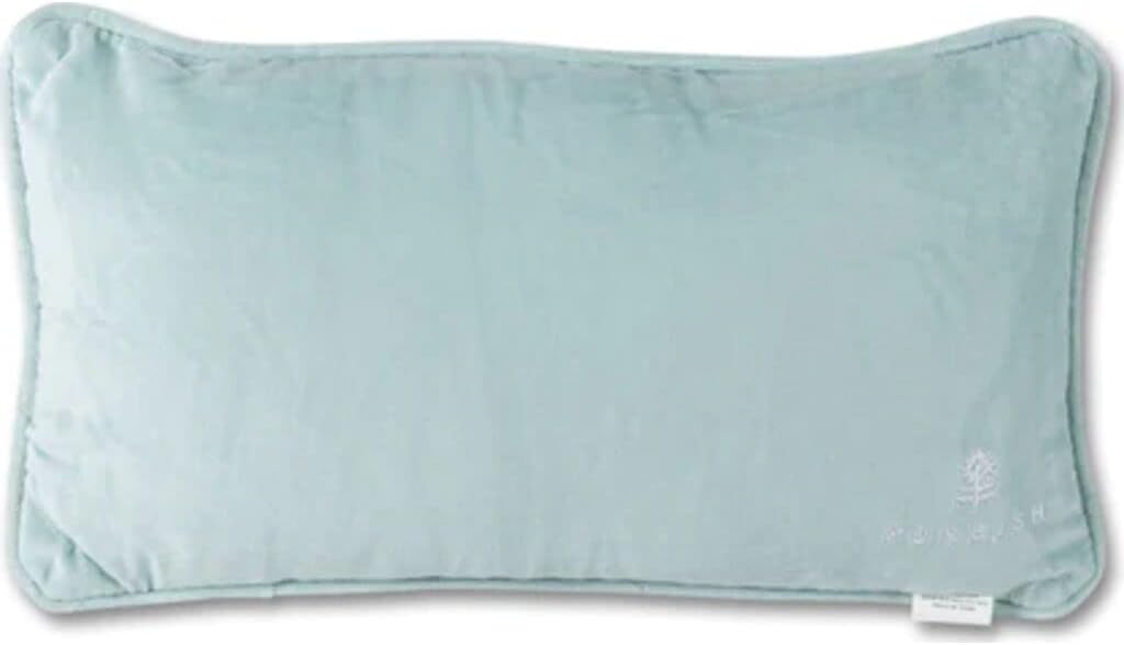 FURBISH Needlepoint Decorative Throw Pillow - Where The People aren't - 8" x 14" - Small Embroidered Accent Pillow for Bed, Chair, Couch, Sofa - Eclectic Home Decor