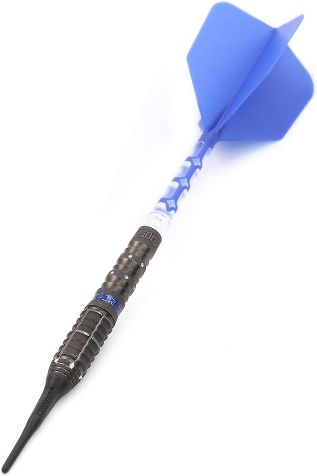 CUESOUL Suspension 19g 90% Tungsten Soft Tip Dart Set with Oil Paint Finished and Unifying ROST T19 Flight