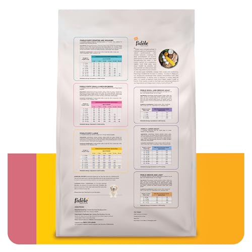 Image of Fidele+ Dry Dog Food 3 Kg Small & Medium Breed Puppies Complete & Balanced Diet Supports Growth, Energy, Joints & Immunity No Artificial Flavours, Preservatives