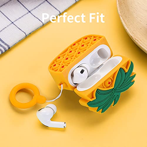 La Case, Cute Pineapple Fidget Pop Airpods Pro Case 3D Funny Cover For Women Girls Or Boys (Orange) #TOP4