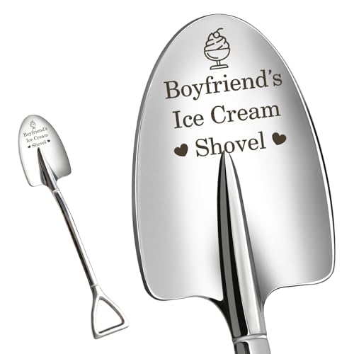 Koudindg Boyfriend Gifts,Valentines Gifts for Him,Presents for Boyfriend,Romantic Gift for Him,Long Distance Relationship Gift,Ice Cream Shovel for Valentines Day Wedding Birthday Christmas