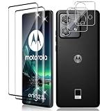 Vanrain Vetro Temperato per Motorola Edge 40 Neo, 2+2 Pezzi Curva 3D Pellicola Vetro e Fotocamera Protettivo, Durezza 9H Definizione HD Anti Graffio Niente bolle