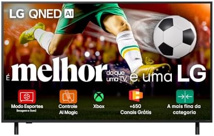 Smart TV 4K 55" LG QNED 55QNED82 Processador α7 AI Ger8 Ultra Sli...