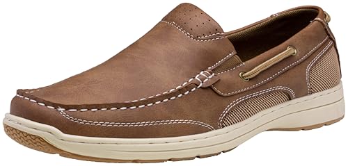 VOSTEY Vostey Boat Shoes Men Casual Lightweight Loafers