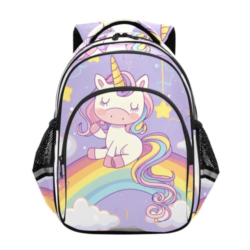 Sac pour tout-petits ergonomique : fini le mal de dos avec ce cartable licorne pourpre