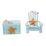 Mini chaises de plage décoratives – idéales pour le salon, la salle à manger, la cuisine, la chambre, un café, une boutique, etc