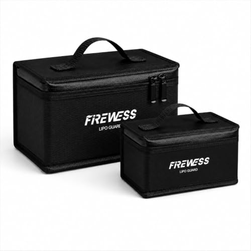 Lipo Safe Bag Fireproof, Lithium Battery Bag Fireproof and Explosionproof, Lipo Battery Storage Guard Safe Pouch for Charge and Storage(2Pack)