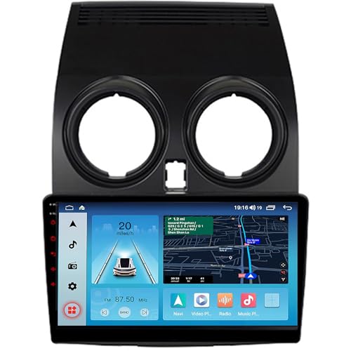 9 tums bilradio för Nissan Qashqai 2007-2012 Mirror link Wifi + 4G GPS Radio Trådlös Carplay Android Auto - Android 15, rattkontroller FM - Automotive(A1105 4-Core Wifi 4+64GB)