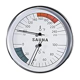 2 in 1 Sauna Thermometer in Fahrenheit, Atarvana Portable Sauna Thermometer & Hygrometer Indoor for Sauna Accessories & Room Temperature Humidity Monitor