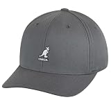 Kangol Nakrycia głowy wełniana czapka baseballowa Flexfit, Szary (ciemny flanela), L