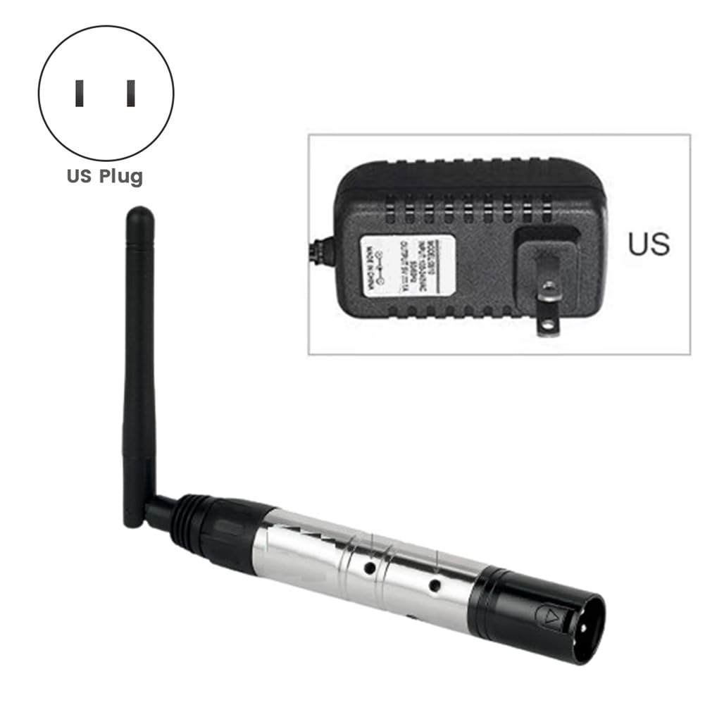 Geuxe US Plug Wireless Dmx512 Transmitter 2.4G Antenna Transmitter Dmx512 Signal Transmission Control Transmitter