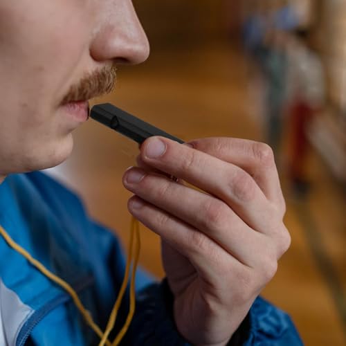 SSHUIKKAI 2 Stück Trillerpfeife Laut Notfall, Signalpfeife, Notfallpfeife, Emergency Whistle, Metall Notfallpfeife, für Schule Gym, Outdoor Camping, Wandern, Jagen, Klettern(Golden, Silber)