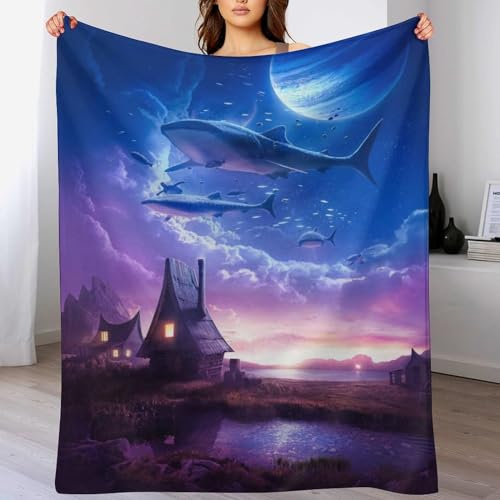 AAPZY Mystische Welt Decke, Flannel Tagesdecke Couchdecke Sesseldecke Wohndecke Vier Jahreszeiten Decke Kuscheldecke Sofadecke Mit Muster, （140×180cm）