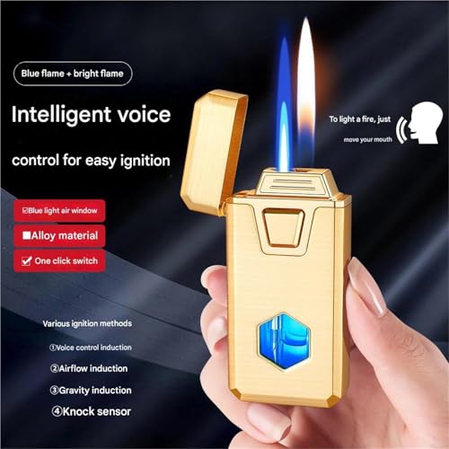 Encendedor Inteligente Activado por Voz, Doble Llama miniatura 3
