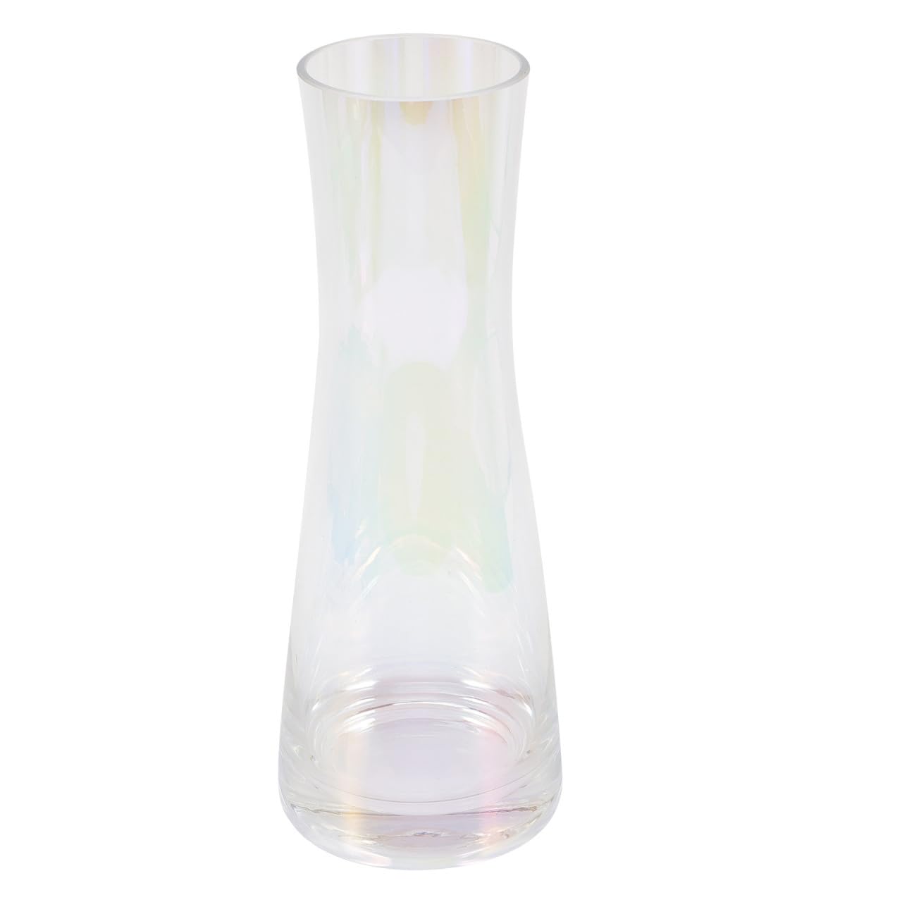 Vase en verre de style classique pour fleurs avec lignes épurées et design stable