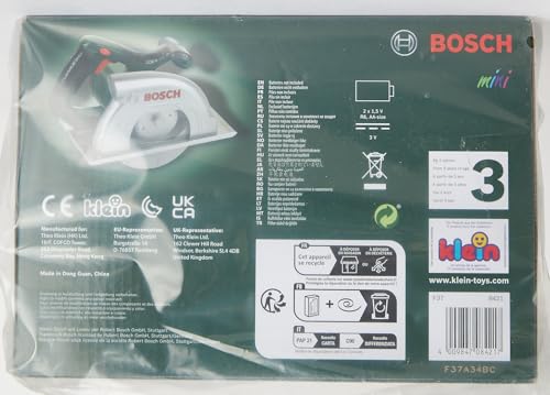 Theo Klein 8421 Bosch Circular Saw I Battery-powered with circular motion, light and sound functions I Dimensions: 23 cm x 16 cm x 14.5 cm I Toy for children aged 3 years and up Multi - Colored - Image 11