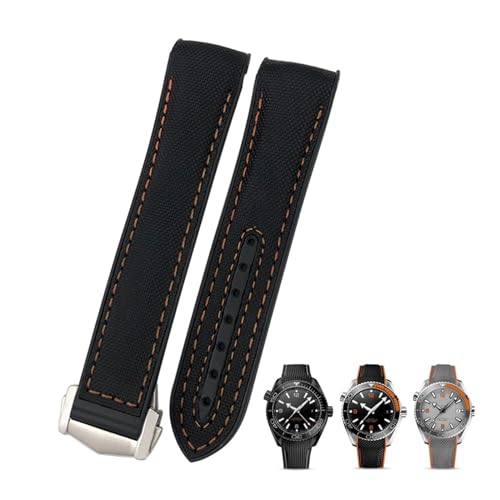 Bracelet montre 20mm 22mm cuir caoutchouc pour Planet Ocean 600M