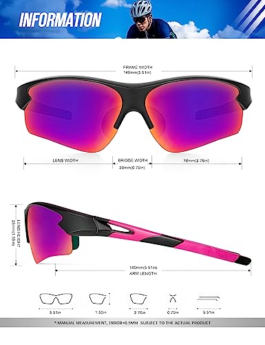 Image of KALIYADI Sports Sunglasses for Men, Polarized Sun Glasses for Men Women Youth Baseball Softball with UV Protection