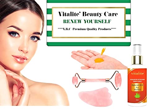 Astaxanthin Cream Serum Antioxidant Anti-Aging Facial Vitamin A, C, E, Hyaluronic Acid Sun Uv Shield, Face Serum Supports Skin Hydration & Firmness, Rejuvenation Face Serum Plus Collagen Eye Mask #TOP3