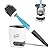 Silicone Toilet Bowl Cleaner Brush, Bathroom Cleaning Bowl Kit, Wall Mount Toilet Brush Refillable Toilet Brush Diatom Mud Absorbent Soft Bristled Silicone