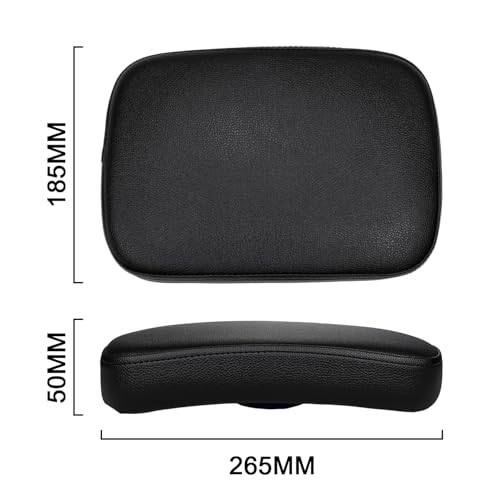 Motorrad Sozius Sitzpad, Sitzkissen Sozius mit 8 Saugnäpfen Rücksitz Beifahrersitzpolster für Cruiser Chopper Custom XL883 XL1200 X48 X72-Schwarz
