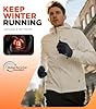 Benirap Winter Gloves Men Women, Warm Touchscreen Running Gloves Windproof Non-Slip for Cold Weather Cycling Driving Black #4