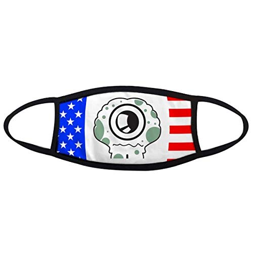 Masque de bouche univers tacheté avec motif étoiles et drapeau anti-poussière