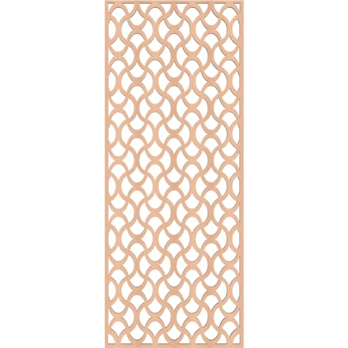 Image of Resort Decorative Pierced Fretwork Wood Wall Panels, 15 3 /8 inchW x 39 3 /8 inchH x 3 /8 inchT, Alder