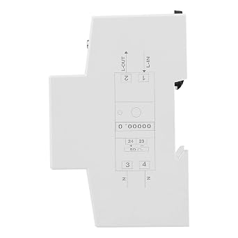 Energy Meter, 5-80A 230V 50Hz Electric KWh Meter LCD Energy Meter Watt Meter, Digital Energy Meter, Single Phase Energy Meter DIN Rail Mounting DDS015