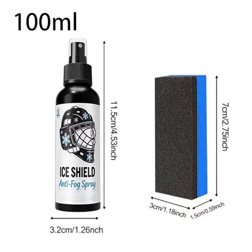 Spray anti-buée hockey stop visière opaque pour athlètes et sportifs