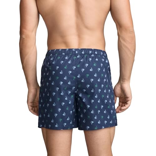 Jockey Men's Underwear 100% Cotton Woven 5" Boxer2