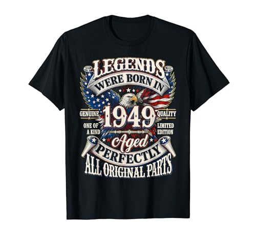 Legends Born In 1949 Vintage Patriotic Eagle 77th Birthday T�V���c