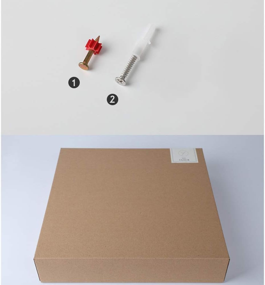 Wall Clock Abstract & Graphics Black Frame Wall Clock Minimalist Glass and Metal Materials Electronic Watches Creative Personality Mute Bell The Size of 30cm * 30cm * 4.5cm