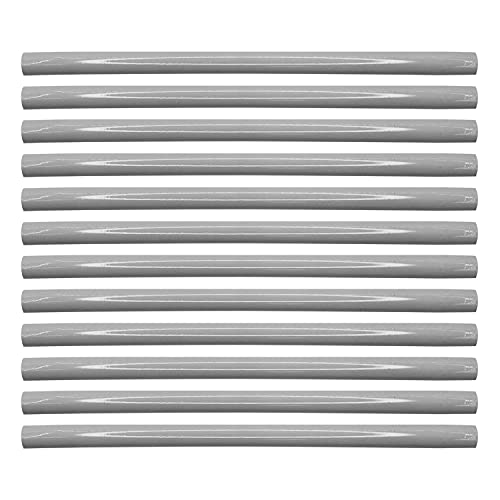 Questech Décor Quarter Round Tile Liner, 1/2 X 12 Inch Jolly Corner Tile Shower Trim, Decorative Kitchen Backsplash Tile Edge Trim Cap, Cool Gray Polished, 12 Pack #TOP1