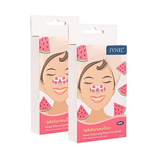 Ivnil Nose Strips For Blackheads Remover, Nose Pore Strips, With Instant Blackhead Removal and Pore Unclogging Absorb Dirt And Oil(2-Pack, 16 Counts)For All Skin Type