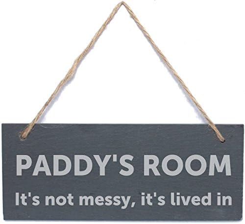 Personalised Bold Design Hanging Slate Sign/Plaque