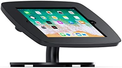 Bouncepad Counter Secure Lockable Stand for iPad with Freestanding Base (with Large Case in White for 10.5'' and 10.2" iPads with Open Front Feature Access)