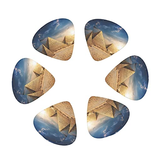 Pack de 12 médiators de guitare de l’Égypte ancienne pour guitare électrique, guitare acoustique, guitares diverses - Les Beatles, Paul McCartney, John Lennon, RIngo Starr, George Harrison Pack de 12 médiators de guitare de l'Égypte ancienne pour guitare électrique, guitare acoustique, guitares diverses