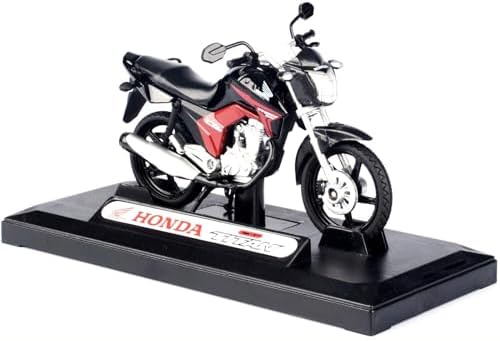 Miniatura - 1:18 - Moto Honda CG Titan 150 Preta - California Toys 71802