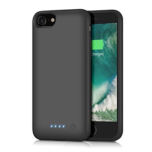 Battery Case for iPhone 8/7/6s/6/SE(2020),[6000mAh] Protective Portable Charging Case Rechargeable Charger Case Extended Battery Pack for Apple iPhone 8/7/6s/6/SE(2020) (4.7inch)