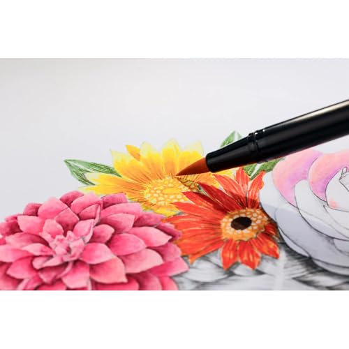 Clairefontaine 95741C - Malblock Ausmalblock für Erwachsene A4 (21x29,7cm), 20 Blatt 250g Zeichenpapier, Achtsamkeit und Enstpannung, Frauen, 1 Stück