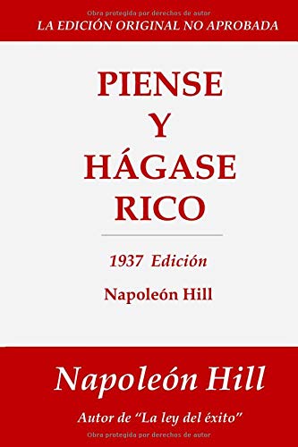 Piense y Hágase Rico: 1937 Edición (Spanish Edi... [Spanish] 179211558X Book Cover