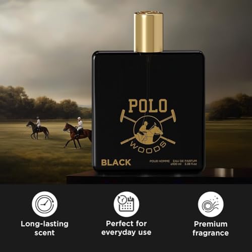 Generic Eue De Perfume Polo Black Perfume for Men – 100 ml | Premium Long Lasting Fragrance Spray | Eau De Parfum | Citrusy, Earthy & Spicy | Date Night Body Spray - Image 2