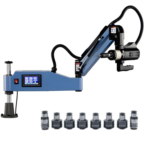 YXZQLOZ Roscadora eléctrica, Brazo de roscado eléctrico de 312 RPM, Brazo de roscado Flexible de 1000 mm, roscadora neumática Vertical