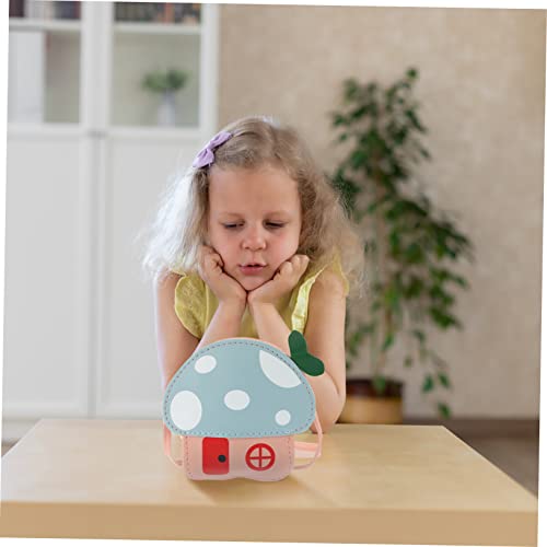 BESPORTBLE Kids Mushroom Crossbody Purse Cute Cartoon Coin Bag for Boys and Girls Stylish Change Bag for Toddlers Adorable Kids Accessories Pink Random Color2