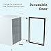 SnowLion Premium White Mini Fridge, 69L Undercounter Refrigerators, 90 Can Capacity, 2.4 Cu.ft. Freestanding Drink Fridge with Glass Door, Compact refrigerator with Reversible Door